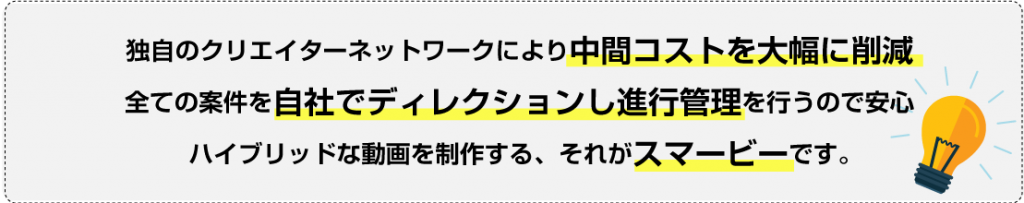 スマービーは優れた動画制作サービスです