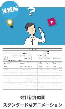 会社紹介動画|スタンダードなアニメーション|見積例