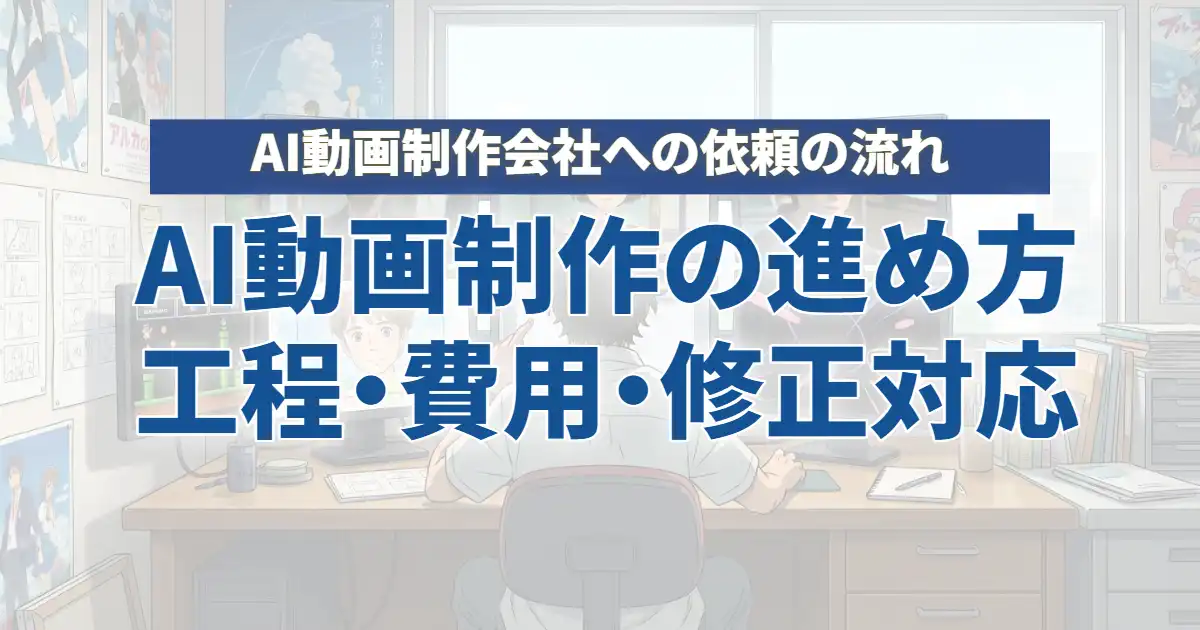 AI動画制作会社への依頼の流れ｜工程・費用・修正対応の進め方